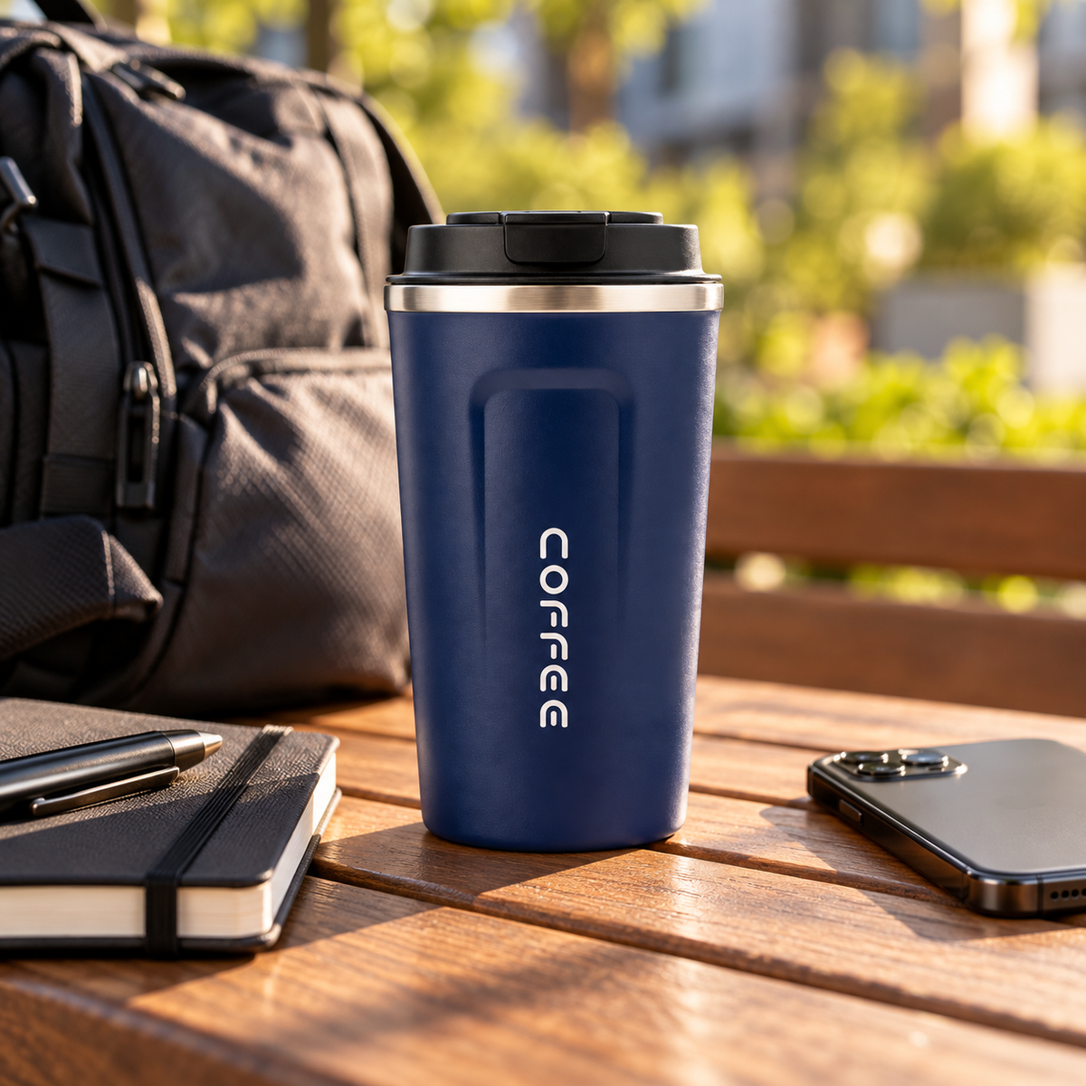 Vaso Termico Hermetico Azul 510 ml | Cafe para Llevar