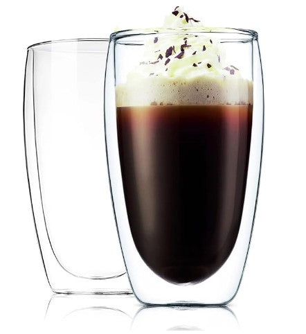 Vaso Cristal Borosilicato Doble Fondo 650ml