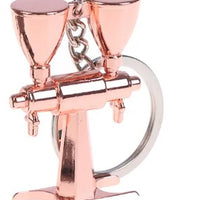 Llavero Accesorio Método Vaso Rosa Metálico