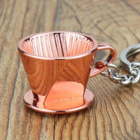 Llavero Accesorio Método Vaso Rosa Metálico