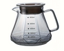 Servidor Transparente Diamantado para Café 600ml Vidrio Borosilicato con Tapa