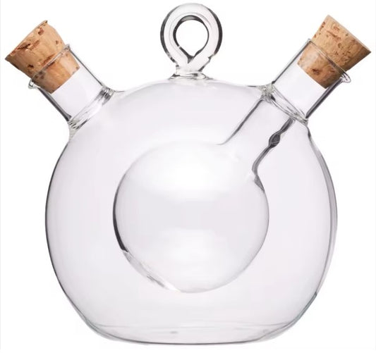 Server Botella Cold Brew Italiana Redonda 2 en 1 de Vidrio Borosilicato