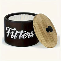 Soporte Almacenar Filtro Papel Cafe Origami Madera