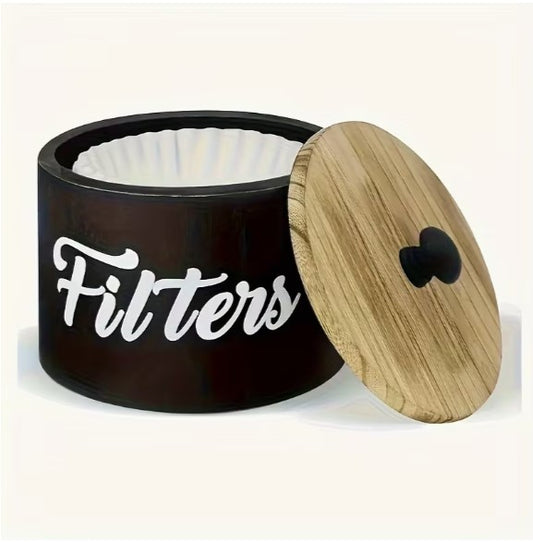Soporte Almacenar Filtro Papel Cafe Origami Madera
