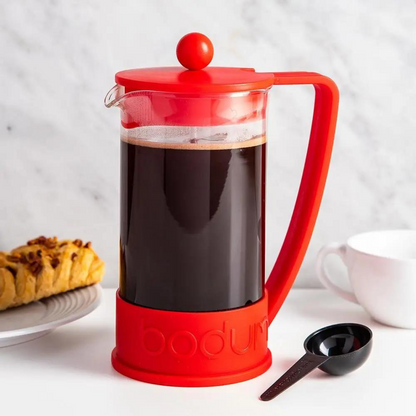 Cafetera Prensa Francesa Bodum Brazil Roja 1000ml
