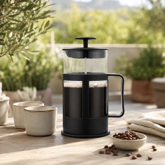 Cafetera Metodo Prensa Francesa Negra 1 Litro | Cold Brew Casero