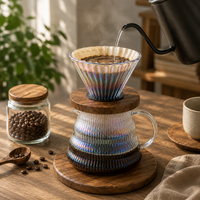Kit V60 Tornasol con Servidor de Vidrio para Cafe Filtrado