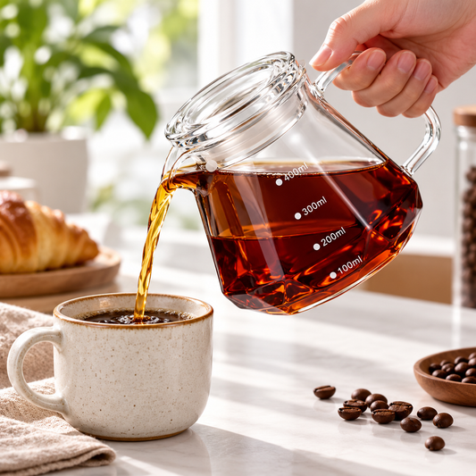 Jarra Server  para Cafe Diamante de Vidrio Borosilicato 400 ml