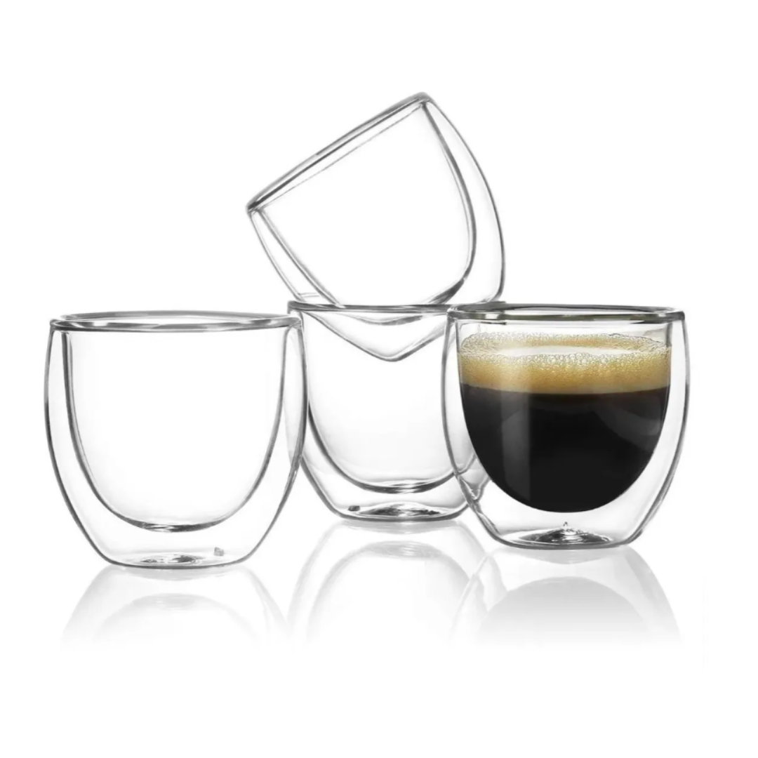 Kit V60 para Compartir | Cafetera V60-02 + 2 Vasos de Doble Fondo 80 ml + Server 01 + Café Insignia + Caja Tipo Regalo