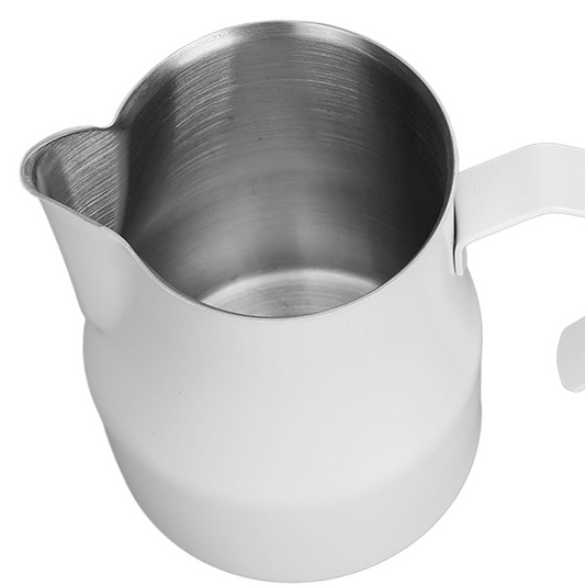 Taza Pitcher Blanca para Espumar Leche – Barismo Profesional 350 ml / 500 ml