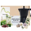 Super Kit Hogar Italiano | Moka 150ml + Café Insignia + Mensaje Personalizado + Chocolatina