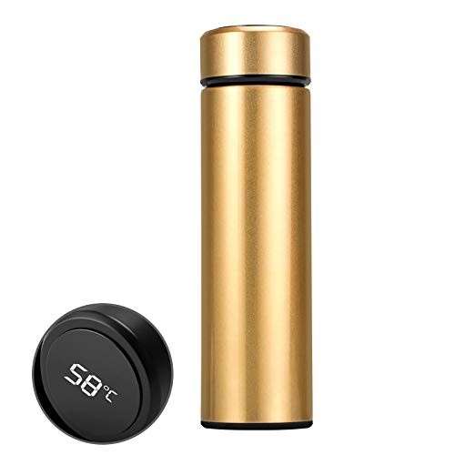 Termo con Termometro Digital Dorado 500ml