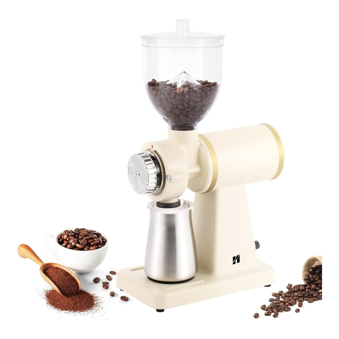 Molino Electrico Tipo Tolva 200w Ajustable 250gr Blanco