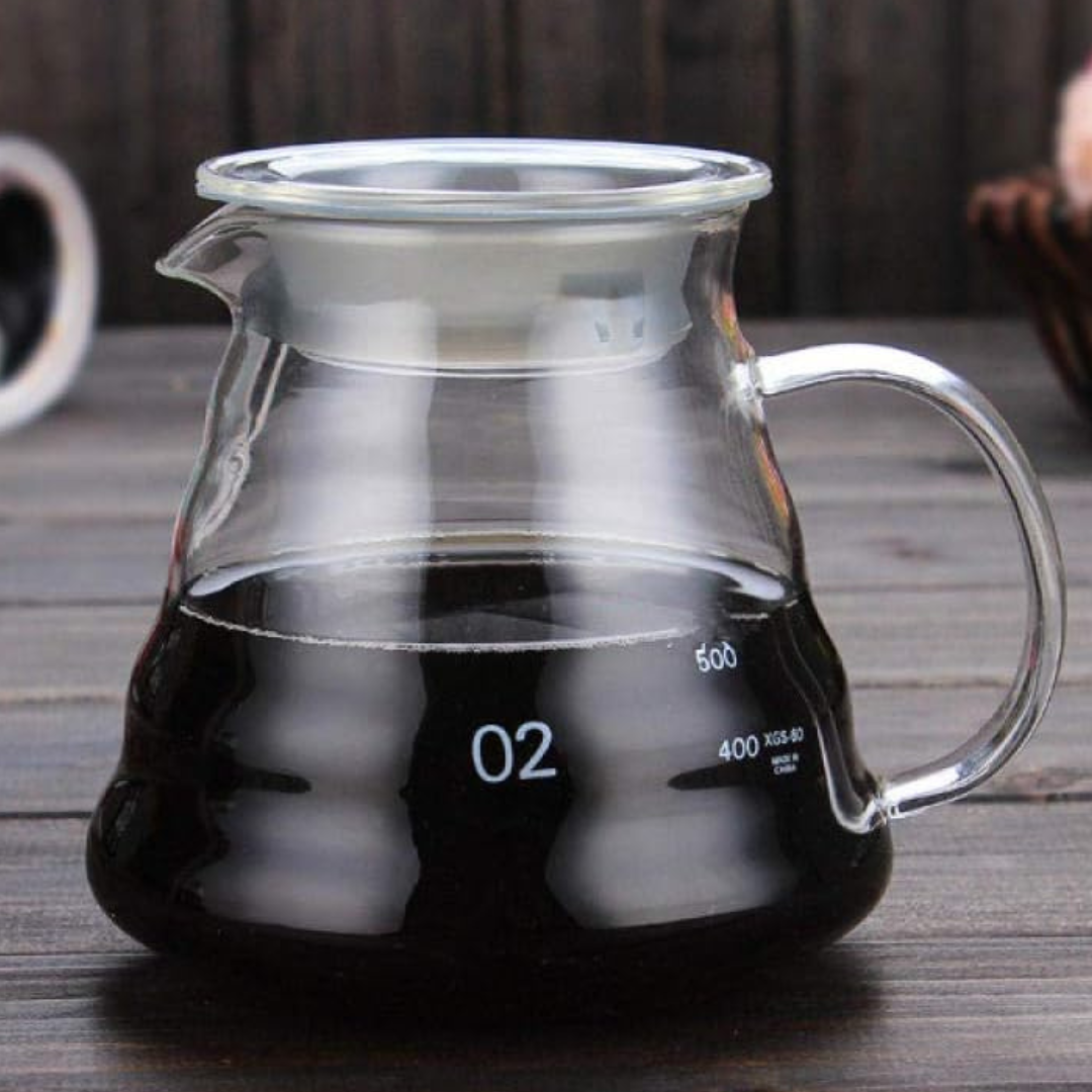 Server de Café 600ml Cristal Borosilicato de Alta Calidad