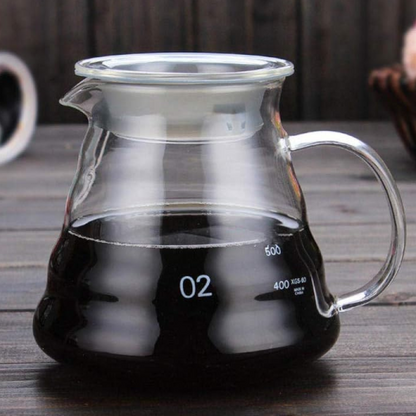 Server de Café 600ml Cristal Borosilicato de Alta Calidad
