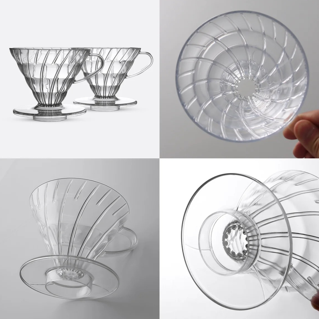 Kit Cafetero V60 | Metodo V60 Acrilico + Server #01 +Cuello de Cisne Negra 350ml + Cafe Insignia + Caja tipo Regalo