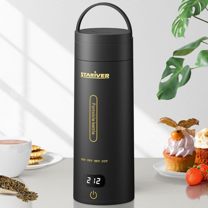 Hervidor Portatil Electeico Viajero Negro Stariver 380ml
