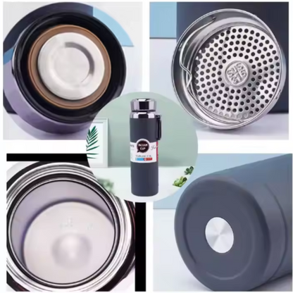 Botella Térmica de Acero Inoxidable 600 ml con Doble Pared