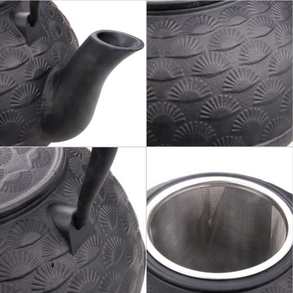 Tetera Japonesa Negra en Hierro Fundido Con Infusor 1.8Lt