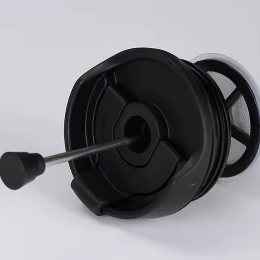 Termo Prensa Viajera Gris Metalico 350ml