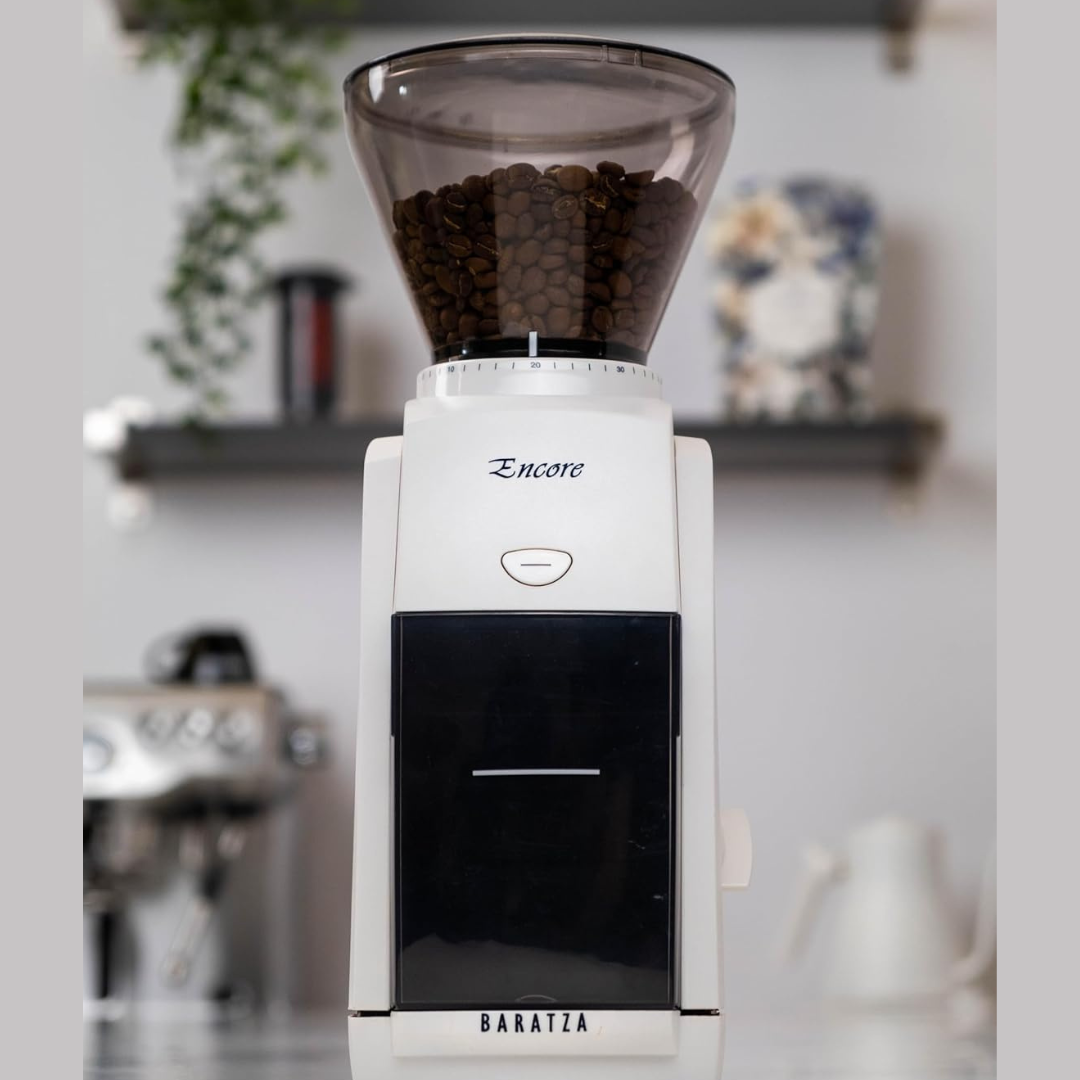 Baratza Encore Blanco Molino de Café Profesional con 40 Ajustes de Molienda