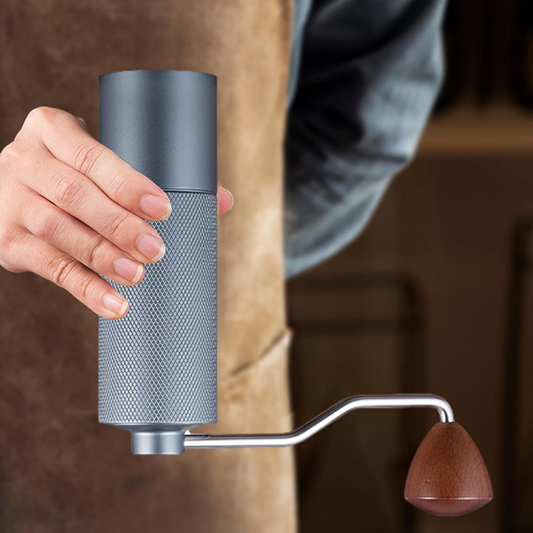 Moledor para Café Conico Manual Gris en Acero Inoxidable Pro 35gr