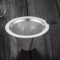 Cafetera de Goteo 400 ml 2 Tazas Pour Over Tipo Chemex con Filtro de Acero