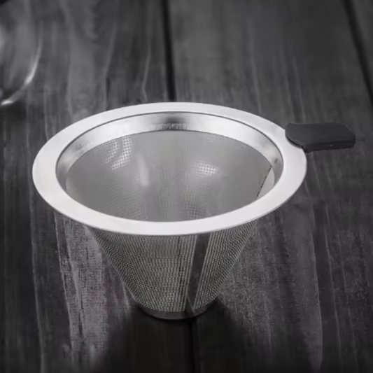 Cafetera de Goteo 400 ml 2 Tazas Pour Over Tipo Chemex con Filtro de Acero