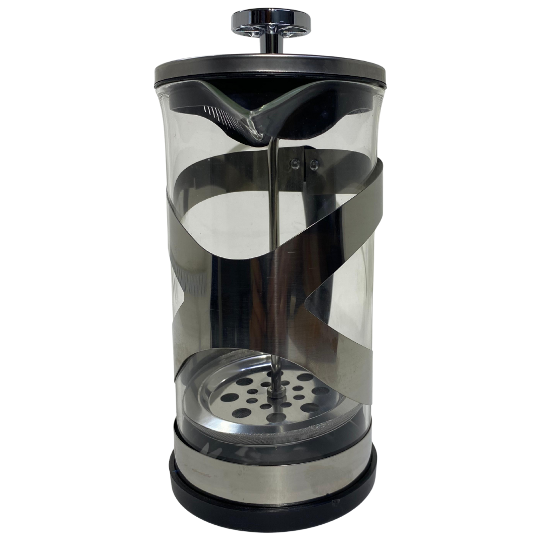 Prensa Francesa Acero Inoxidable, Base Plástica y Vidrio Borosilicato 600 ml