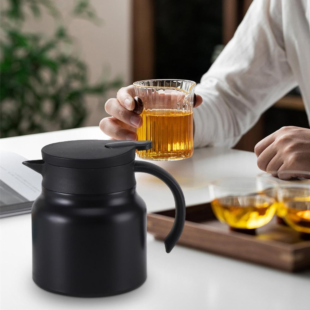 Termo Tetera Infusor Negro 1 Lt Jarra Térmica 1000ml