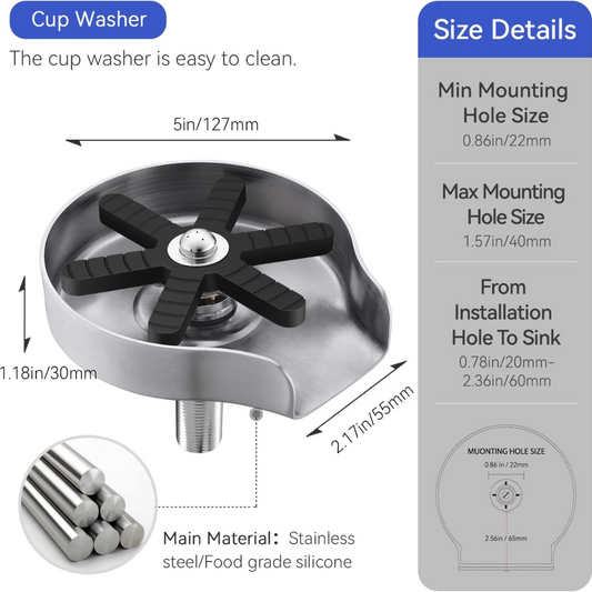 Lavadora de Vasos | Enjuagador de Vidrio Automático