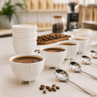Taza Blanca para Catacion de Cafe 200 ml Apilable