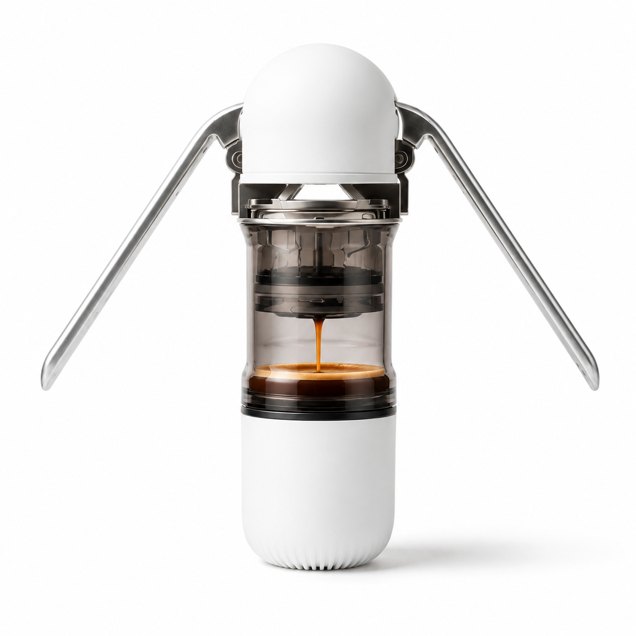 Cafetera Maquina Espresso Manual Portatil Para Viajes 15 Bares de Presion