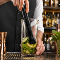 Macerador Negro para Bar | Muddler para Cocteles y Cocteleria