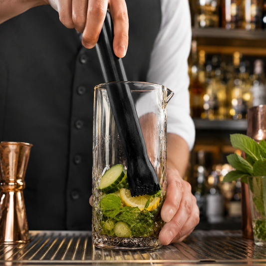Macerador Negro para Bar | Muddler para Cocteles y Cocteleria