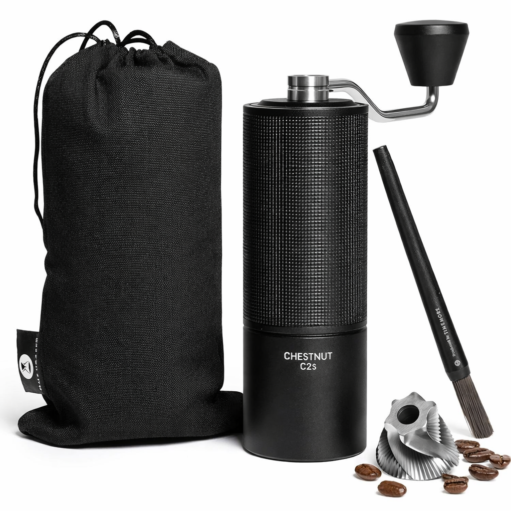 Molino Manual de Café Timemore Chestnut C2S – Acero Inoxidable Profesional