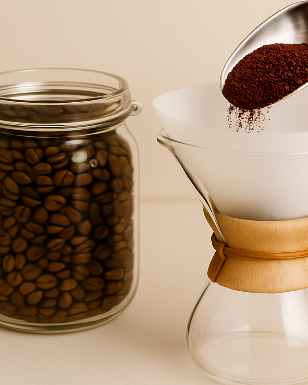 Antes de moler, después de comprar, o justo antes de preparar: este recipiente te acompaña en cada paso del ritual cafetera.