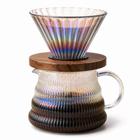 Kit V60 Tornasol con Servidor de Vidrio para Cafe Filtrado
