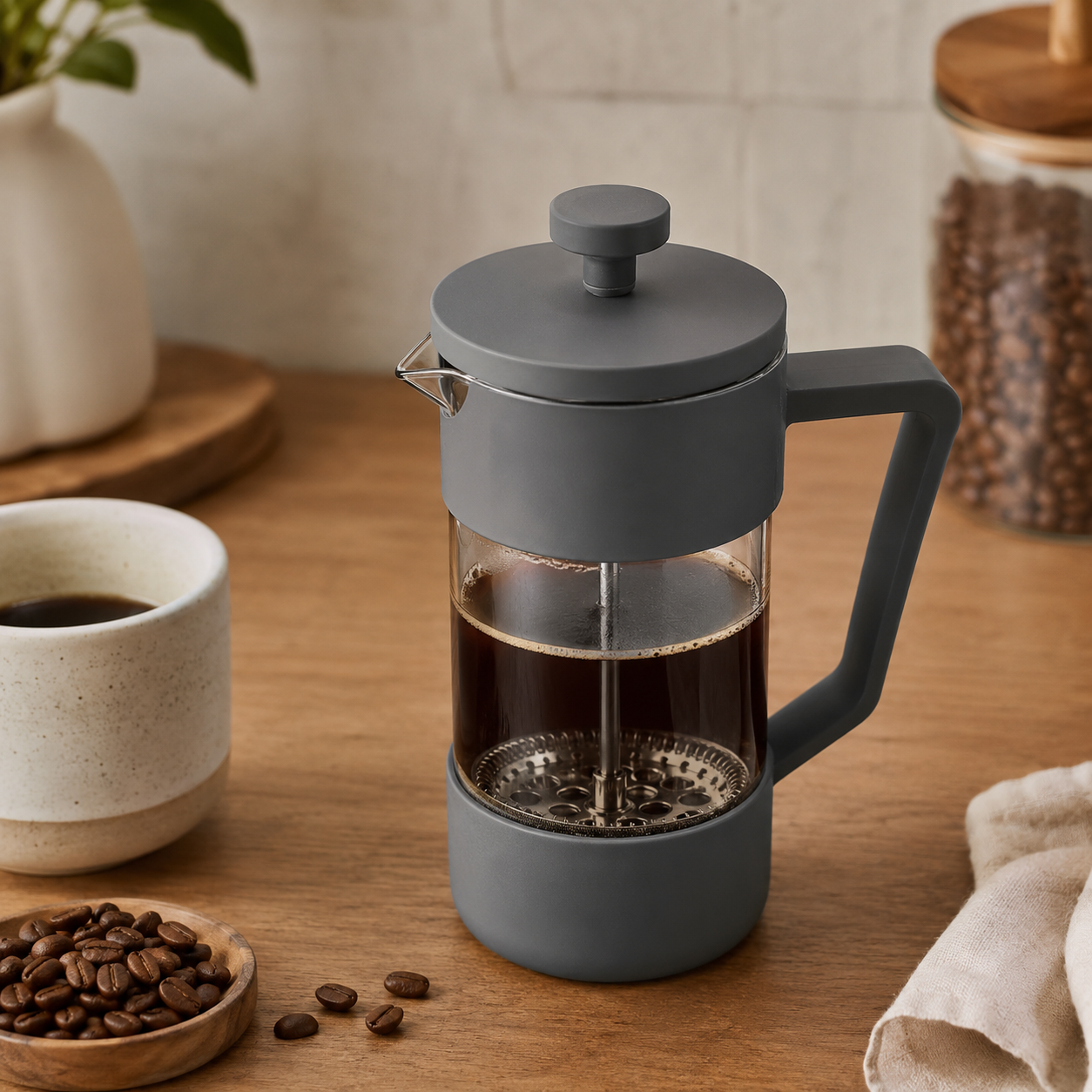 Cafetera Metodo Prensa Francesa Gris 1 Litro