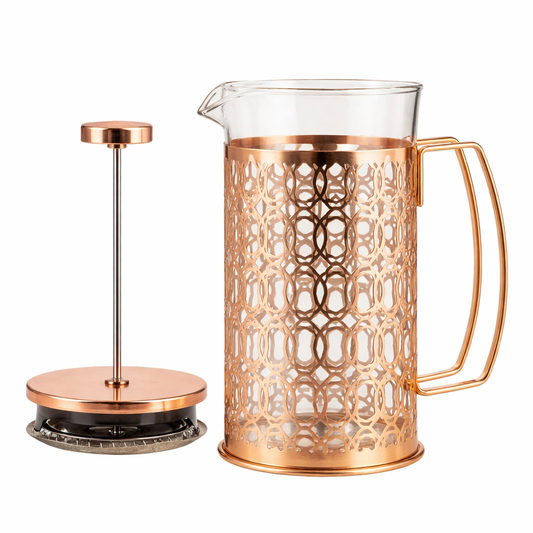 Cafetera Prensa Francesa Diseño Industrial Rustico 600ml