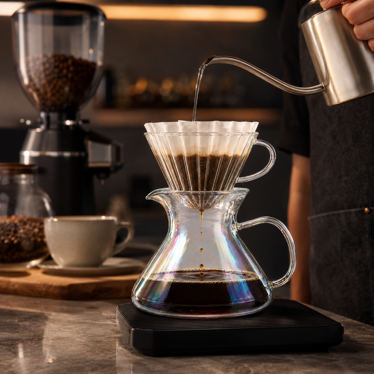 Jarra Server de Cafe Tornasol 600ml en Vidrio Borosilicato