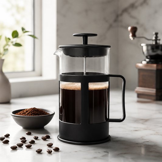 Cafetera Metodo Prensa Francesa Negra 1 Litro | Cold Brew Casero