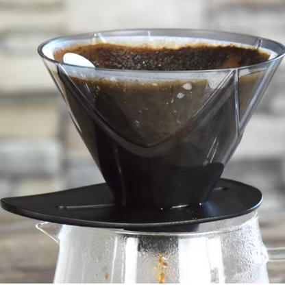 Hario V60 Dripper MUGEN 02 Negro Transparente