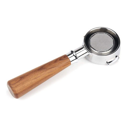 Portafiltro para Maquina Espresso Sin Fondo Mango en Madera