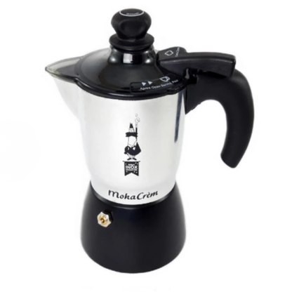 Cafetera Moka Cream Espumador Aluminio 3 Tazas