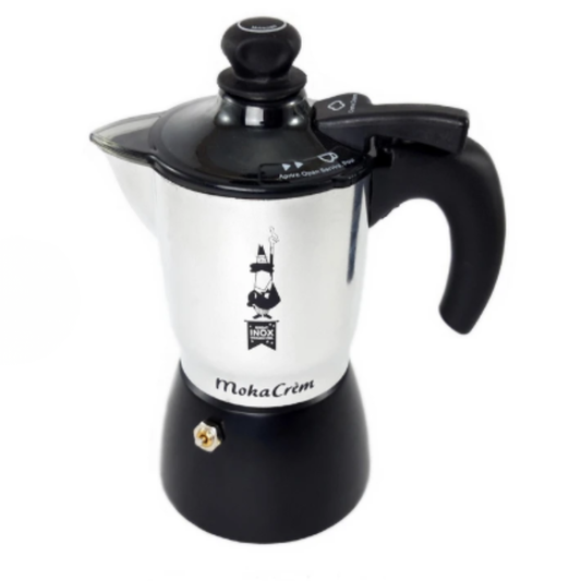 Cafetera Moka Cream Espumador Aluminio 3 Tazas