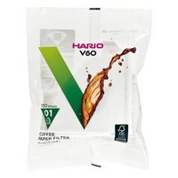 Filtros Originales Hario V60 -01 x 100uds Blancos