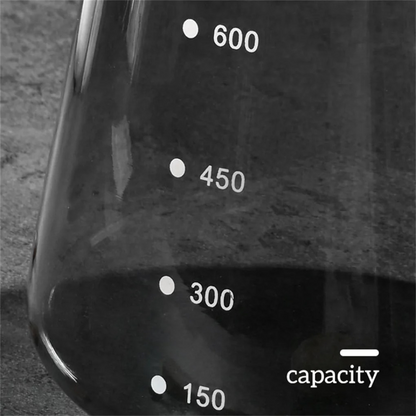 Servidor Pro de Café Gris Cristal Borosilicato 600ml