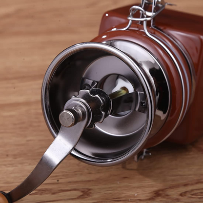 Molino de Café Manual Retro con Muelas Cerámicas 30gr Molienda Ajustable