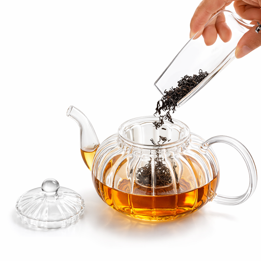 Tetera de Vidrio con Infusor 800 ml – Resistente a Fuego Directo